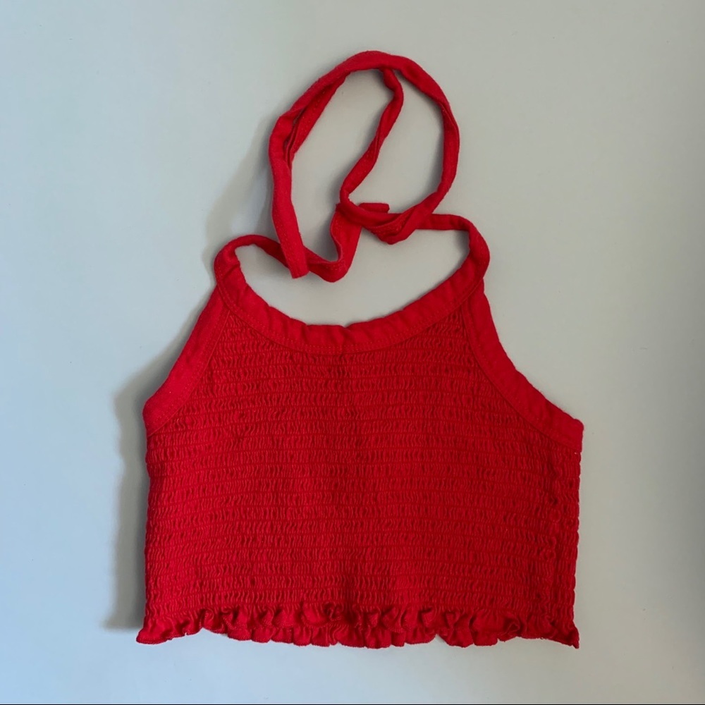Me to We Red Halter Top